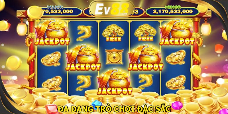 Đa dạng các tựa game quay hũ vô cùng ấn tượng